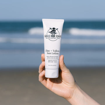 Zinc + Tallow Sun Lotion by Grass Fed Soaps